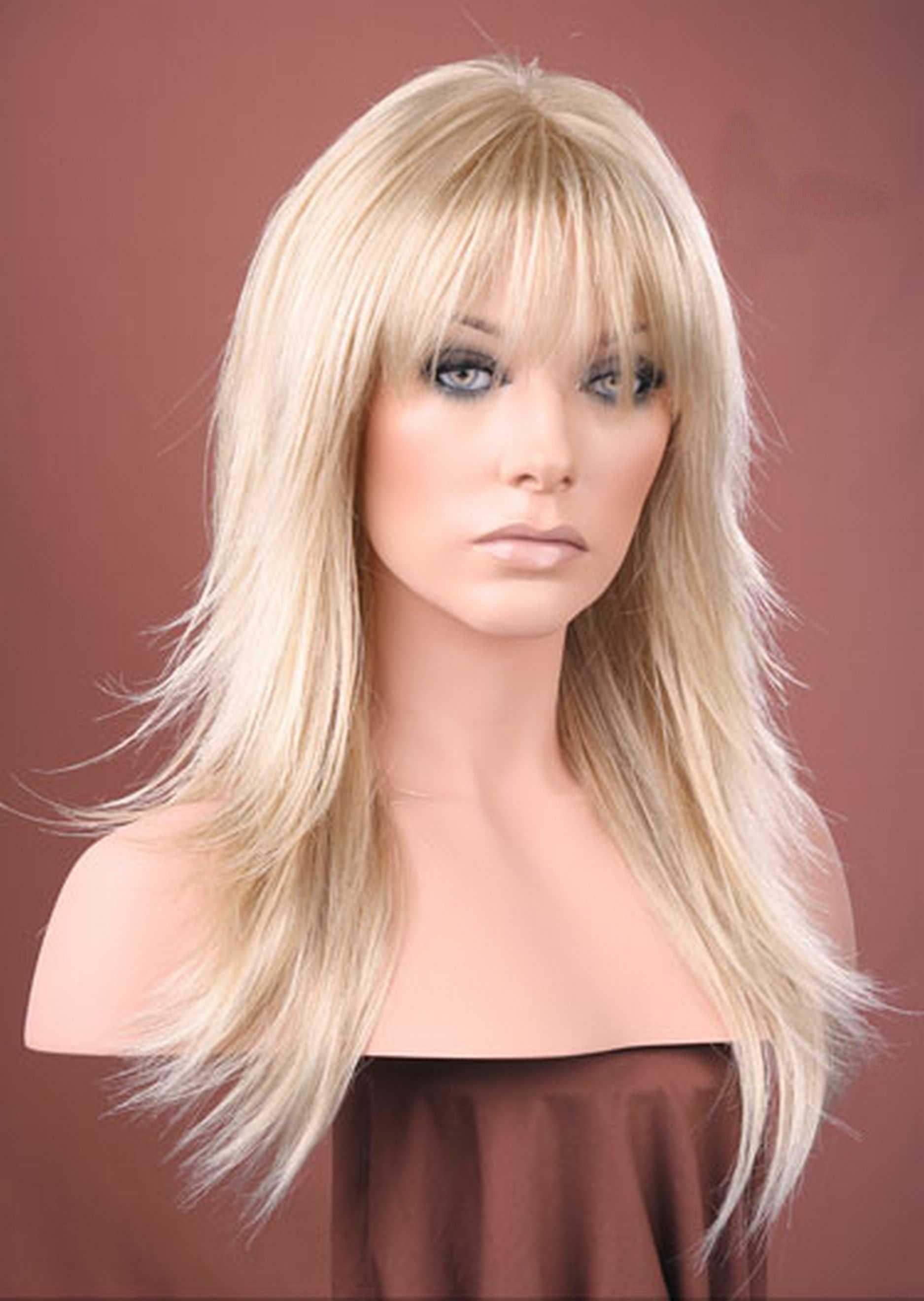 Ash Blonde Long Flicked Layers Wig | Forever Young