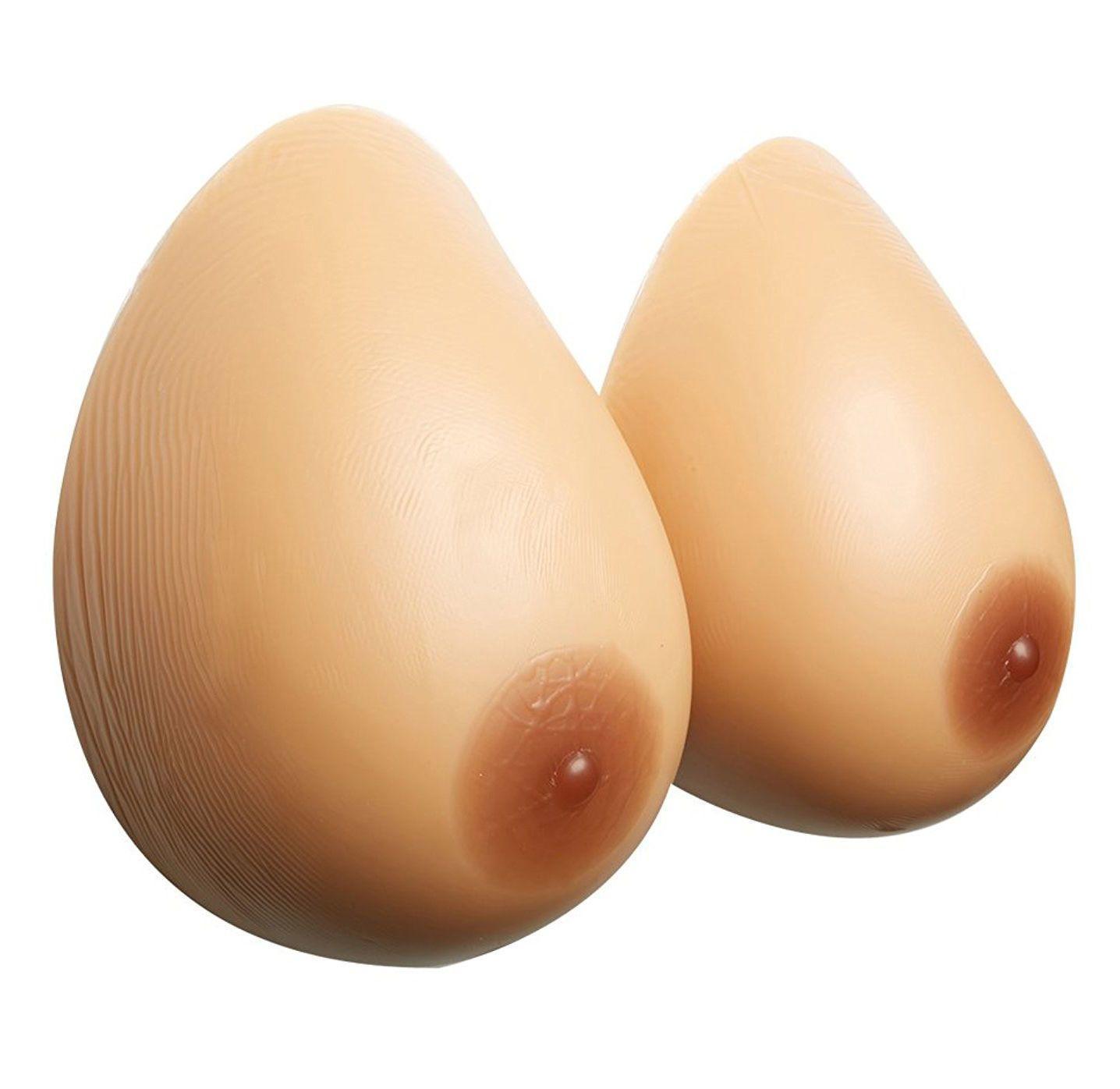 Silicone Breast Forms Women Strap Water Drop Fake False Boobs