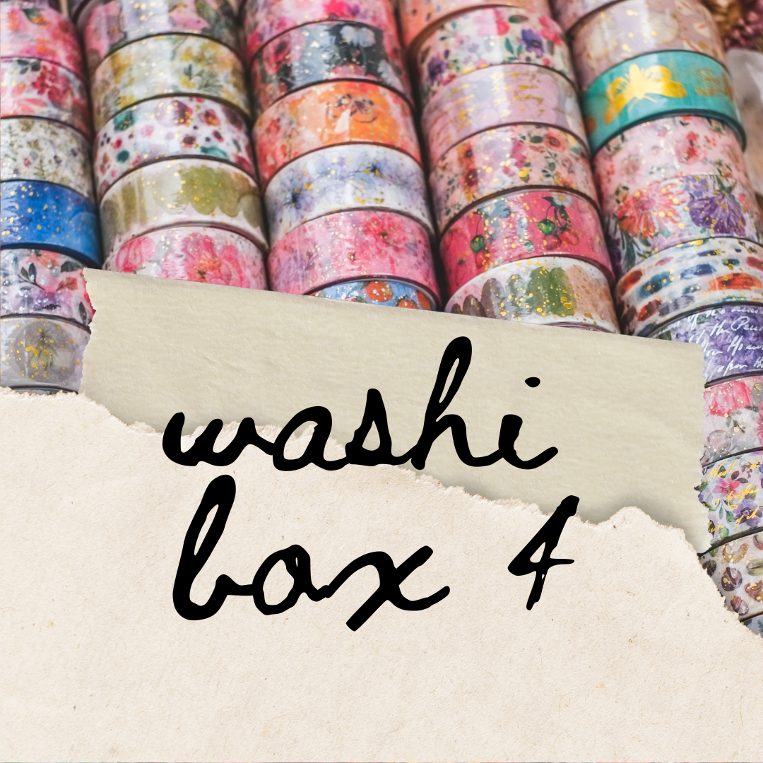 *PREORDER* Washi BOX 4 2022 washi tape one off subscription box choose your size