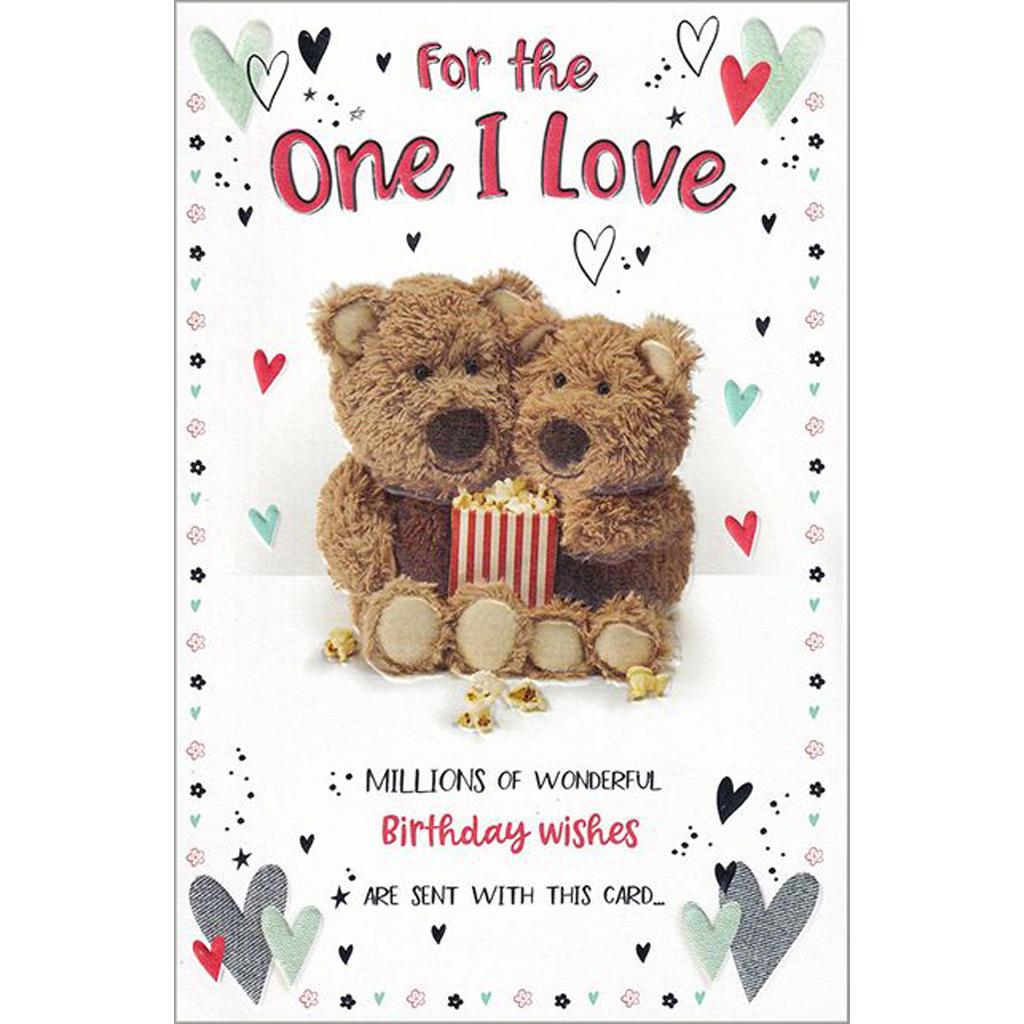 One I Love Birthday Card | Barley Bear (9"x6")