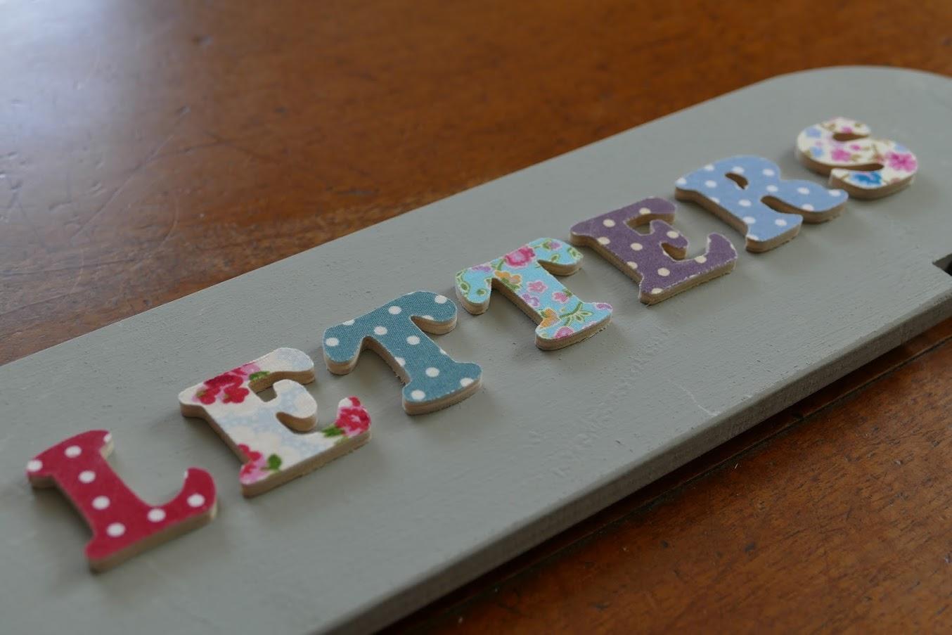 Textile Faced Letters