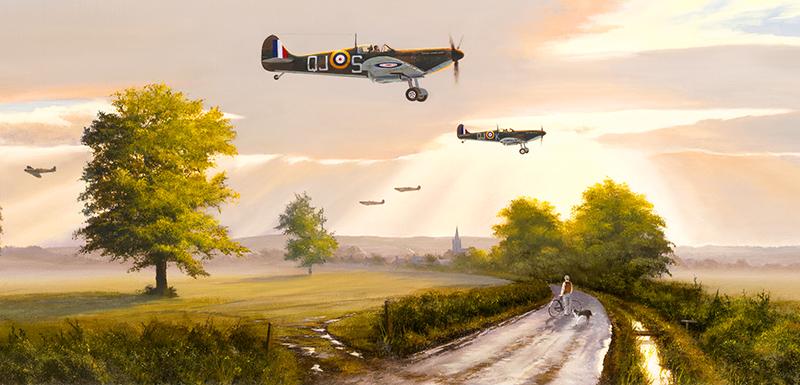 Not a Minute Too Soon by Stephen Brown - Spitfire Greetings Card M214