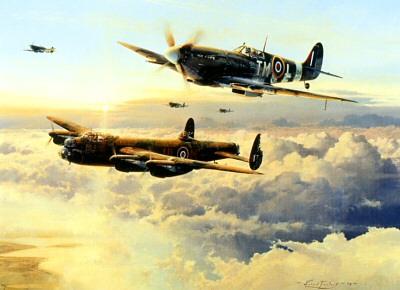 Escort For The Straggler by Robert Taylor - Greetings Card RT11