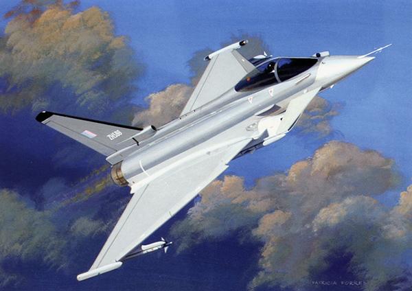 Into the Blue by Patricia Forrest - Eurofighter Greetings Card M186