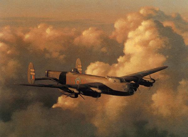 Avro Lancaster B.III by Keith Woodcock - Lancaster Greetings Card M160