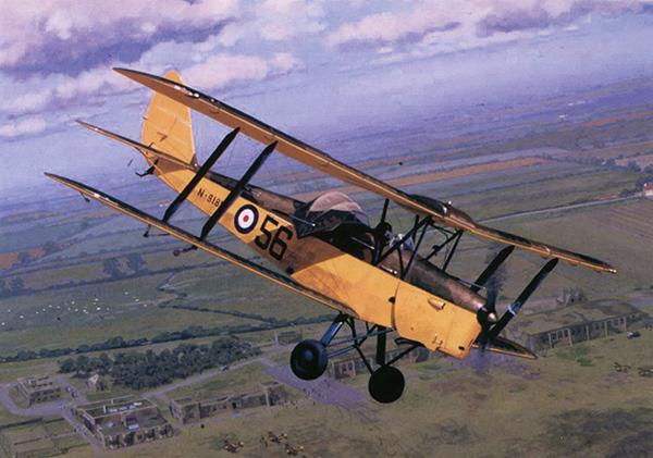 Legendary Trainer by Keith Woodcock - Tiger Moth Greetings Card M164