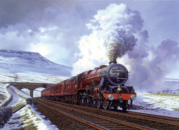 Royal Scot at Christmas - Railways Christmas Card R026