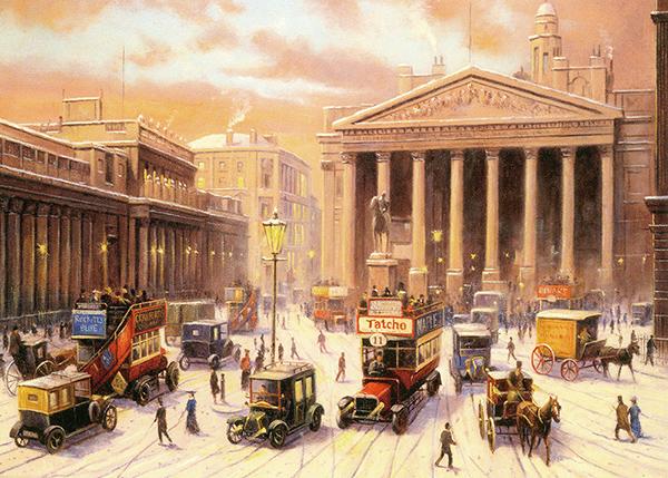Christmas at the Bank of England - Motoring Christmas Card A048