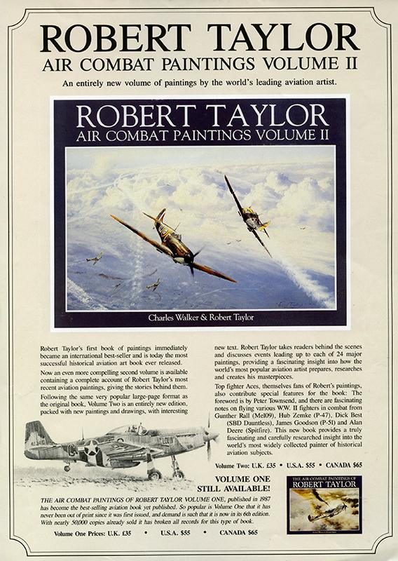 Air Combat Paintings Volume II Book - Robert Taylor - Sales Sheet Grade A