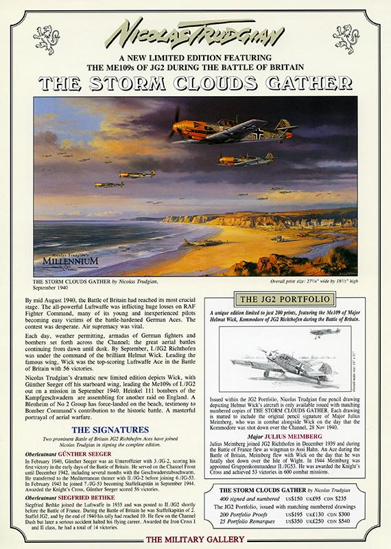 The Storm Clouds Gather by Nicolas Trudgian - Sales Brochure - Grade A