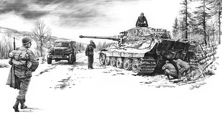 The Dangerous Road to Bastogne by Nicolas Trudgian