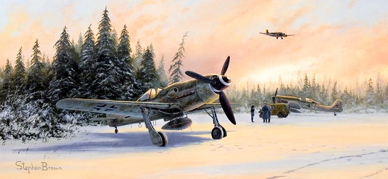Eastern Front Eagles by Stephen Brown - Cameo print