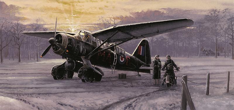 Only the Brave - Westland Lysander SOE - Christmas Card M144