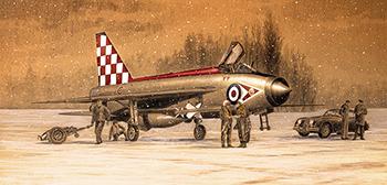Winter Lightning - Christmas Card by Stephen Brown - RAF Lightning