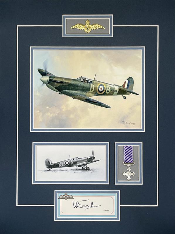 Spitfire Tribute - Flight Lieutenant Sir ALAN SMITH DFC Signature