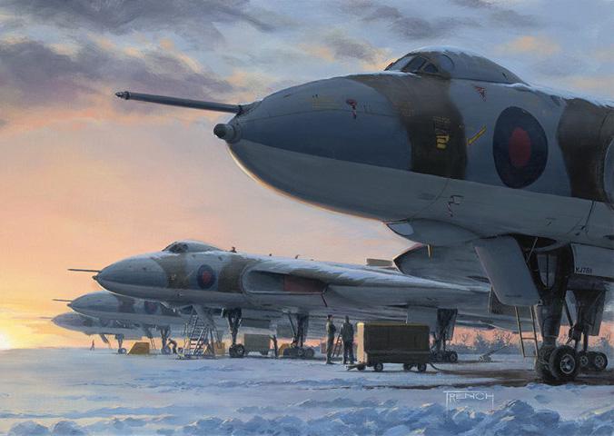 Waking the Giants - RAF Vulcans - Christmas Card M575