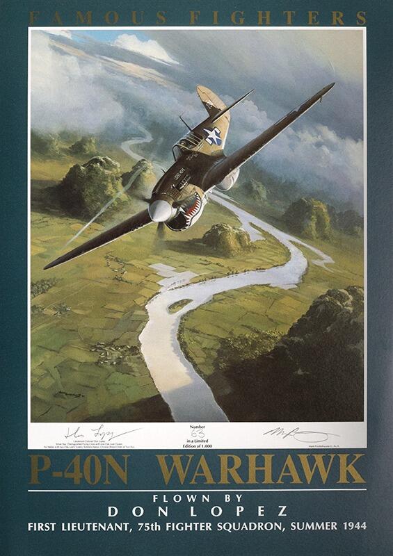 P-40N Warhawk - Don Lopez - Famous Fighters by Mark Postlethwaite