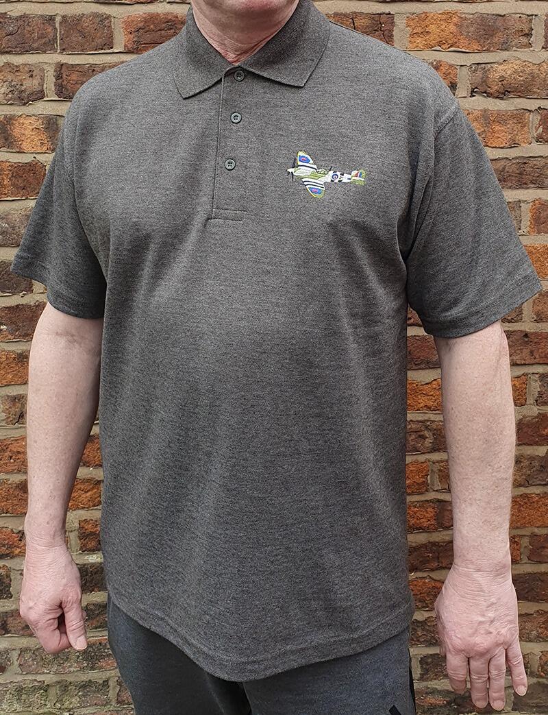 Spitfire D-Day Polo Shirt - Charcoal