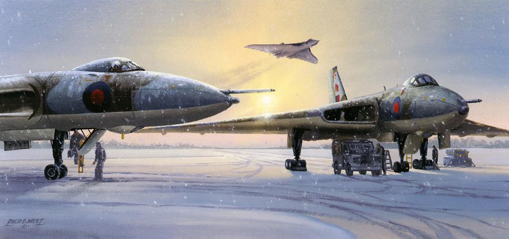 The Persuaders - Avro Vulcans - Christmas Card M004