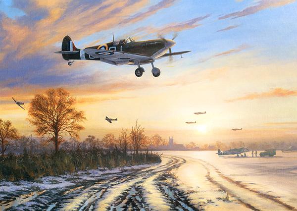 Spitfires Safely Home - Christmas Card M107