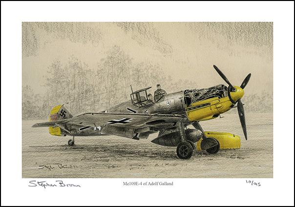 Me109E-4 of Adolf Galland at Abbeville - LE24