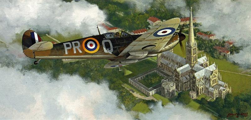 Inspired by Philip West - Spitfire Greetings Card M537