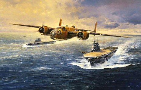 The Doolittle Tokyo Raiders by Robert Taylor - B-25 Card RT24