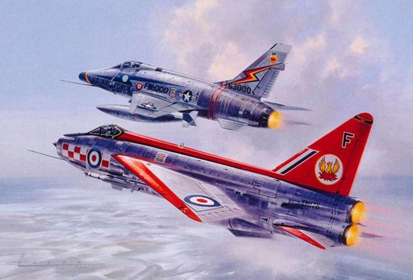 NATO Neighbours by Wilfred Hardy - RAF Lightning Greetings Card M510