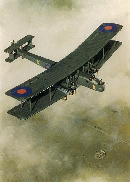 Vickers Virginia by Keith Woodcock - Aviation Greetings Card M170