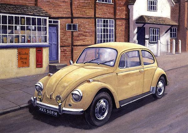 Beetlemania by Kevin Walsh - Classic Car Greetings Card L024