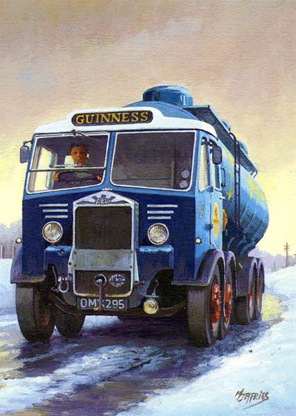 Guiness for Christmas - Classic Motoring Christmas Card A050