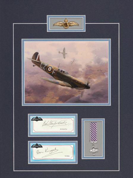 BOB STANFORD-TUCK and DON KINGABY - RAF Pilot Signatures - RAFF09