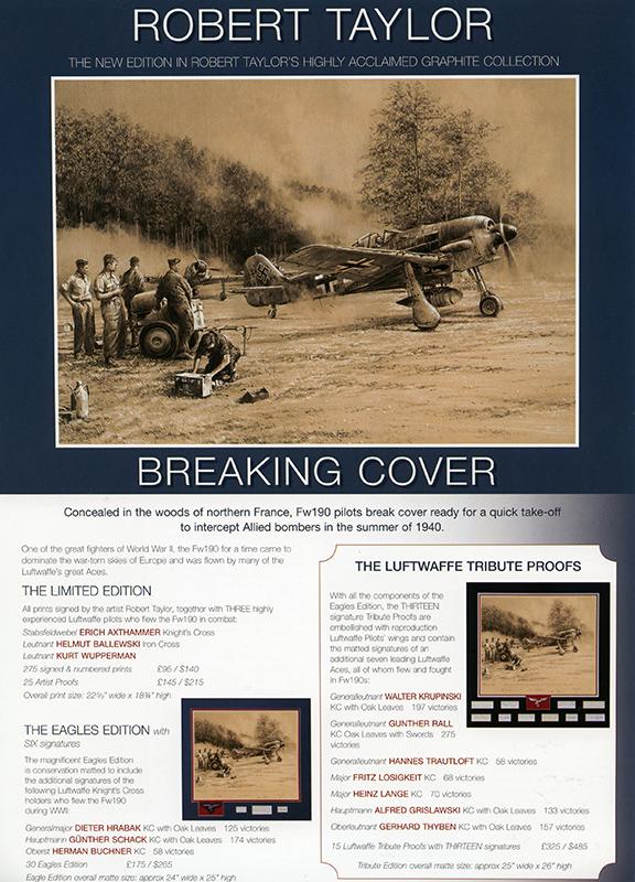 Breaking Cover by Robert Taylor - Sales Brochure - Grade A