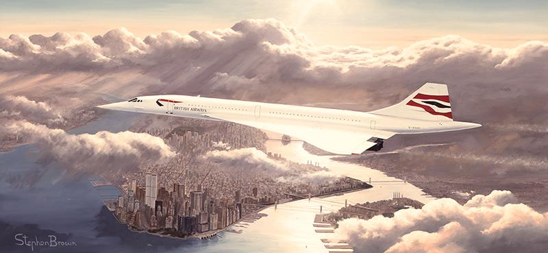 Concorde - Pride of Britain by Stephen Brown - Cameo print