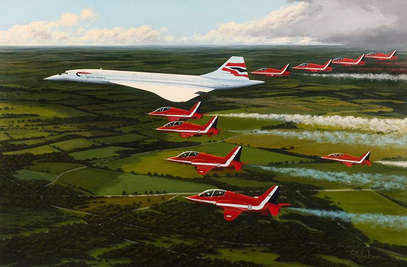 The Jubilee Flight by Stephen Brown - Concorde and the Red Arrows