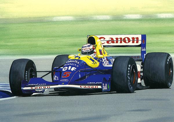 Red 5 - Nigel Mansell Williams F1 Motorsport Greetings Card S005