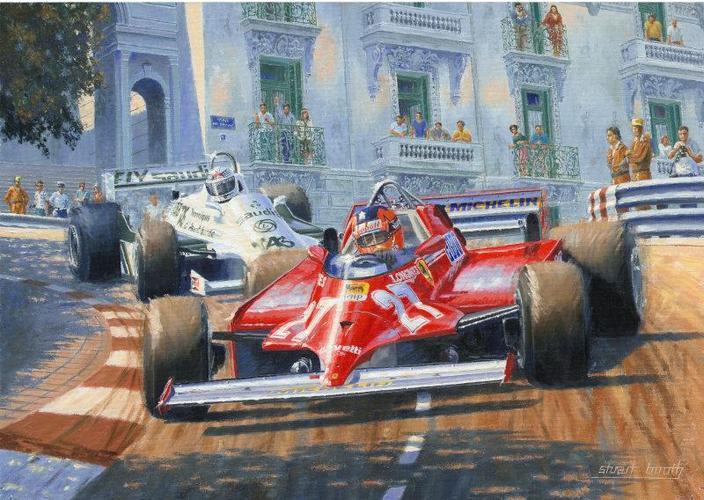 The Legend of 27 - Gilles Villeneuve Ferrari F1 Greetings Card S016