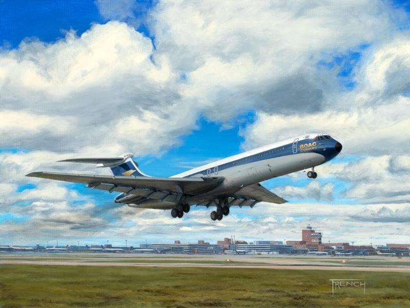 Off to New York by Chris French - BOAC VC10 Greetings Card