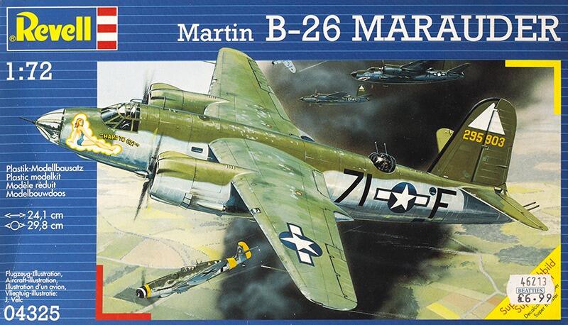Martin B-26 Marauder - WW2 USAAF bomber - Revell kit 1:72 ref 04325
