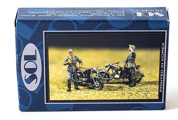 BMW Motorcycles with 2 Riders WWII - 1:48 - SOL Resin ref MM058-15000