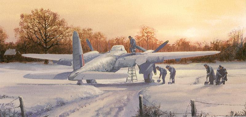Mosquito - The Wooden Wonder  - Christmas Card M136