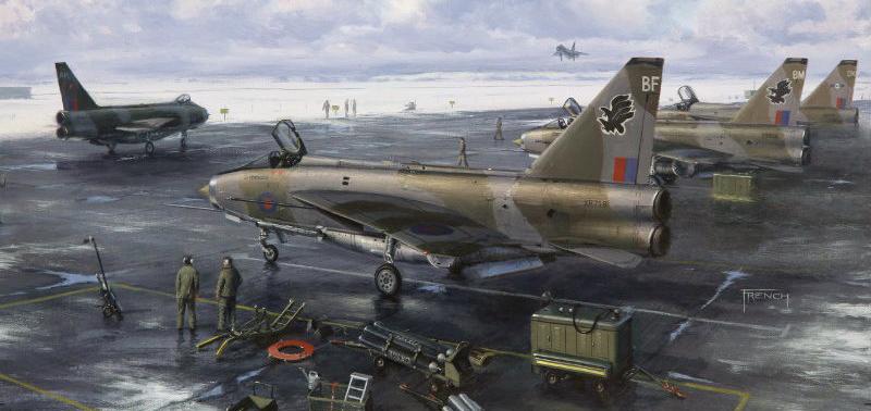 The Line in Winter - RAF Lightnings - Christmas Card M502