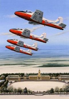 Jet Provosts over Cranwell - Christmas Card M393