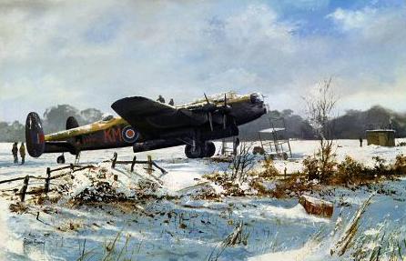 Cold Hands Everywhere - RAF Lancaster - Christmas Card M359