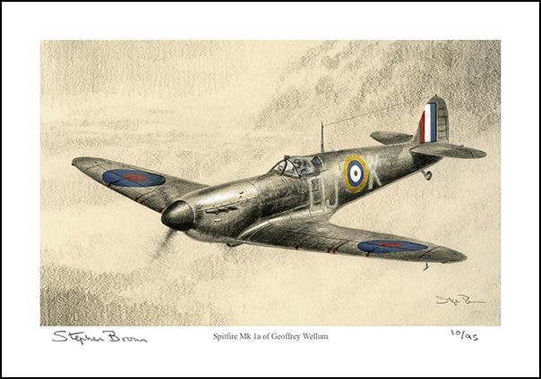 Spitfire Mk 1a of Geoffrey Wellum - LE56