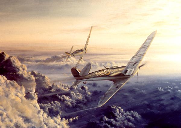 Dawn Combat by Stephen Brown - Spitfire Greetings Card M367