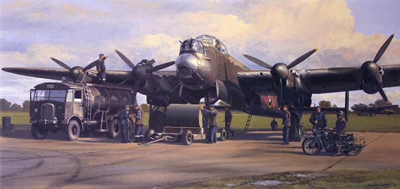 The Dambusters - Loading 'Upkeep' by Philip West - Greetings Card M533