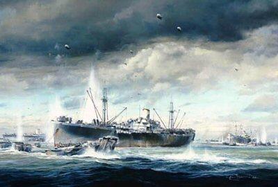 D-Day Normandy Landings by Robert Taylor - Aviation Greetings Card