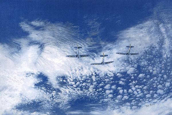 The Diamonds of the Sky by Robin Smith - Spitfire Greetings Card M040