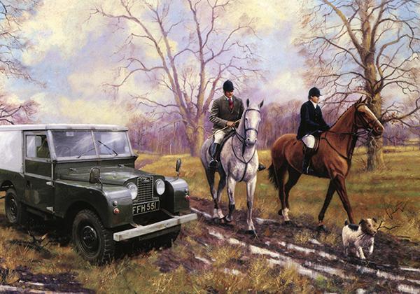 Country Style by Kevin Walsh - Classic Car Greetings Card L054